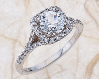 white sapphire engagement ring 14kt white gold diamond engagement ring with a 150ct natural - White Sapphire Wedding Rings white sapphire engagement ring 14kt white gold diamond engagement ring with a 150ct natural - White Sapphire Wedding Rings