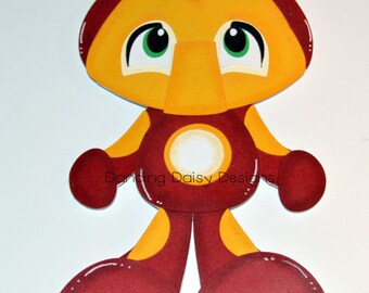 Super hero Scrapbooking, Super hero die cut, Iron man die cut, Iron Man scrapbooking, Iron man, Marvel die cuts, Marvel super heroes