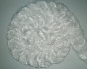 Firestar Undyed Trilobal Nylon- blending fiber sparkling - spinning fiber fibre felting textile arts - white