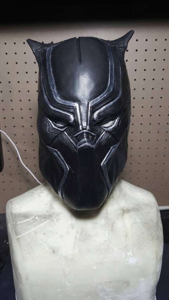 Black panther latex mask by REbirthMxD on Etsy