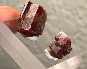 Quality 5g Vanadinite Pair - Mibladen, Morocco - Item:VAN16003