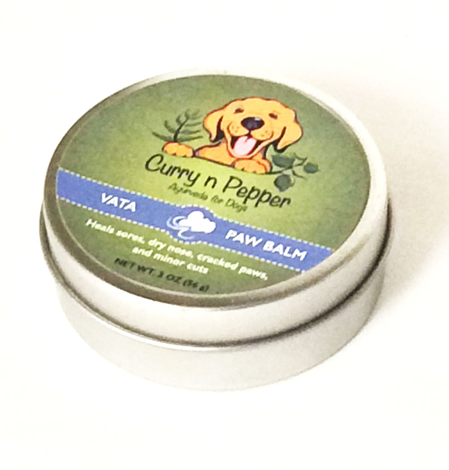 VATA Paw Balm Organic Dog Paw Balm Antioxidant by CurrynPepper
