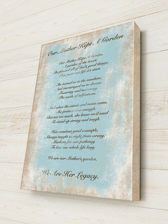 Custom Canvas Poem or Quote Custom Poem Print on by RandysDesign