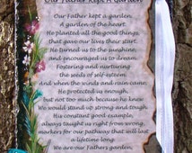verse memorial kept father garden unique