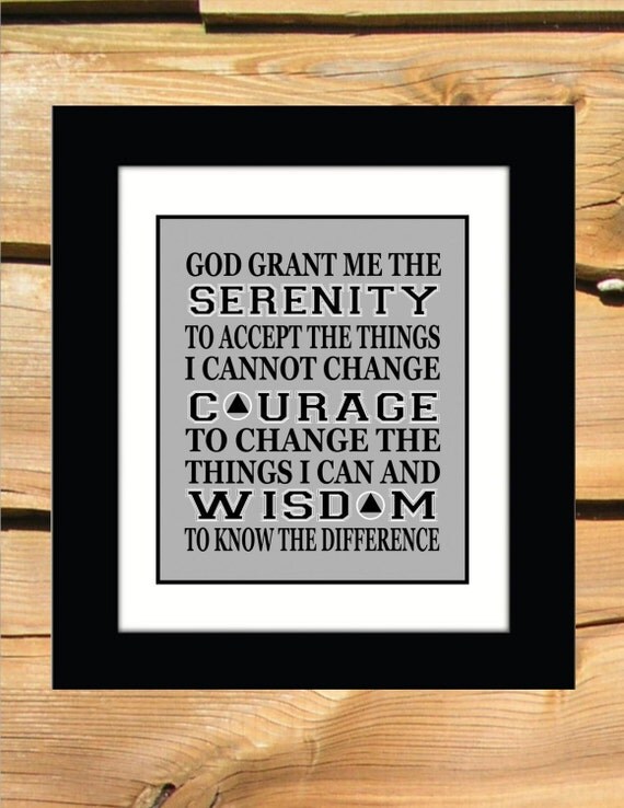 serenity prayer aa recovery gifts sobriety gift al anon 2