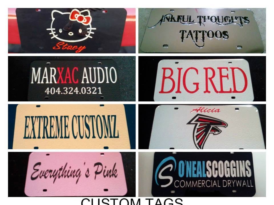 Custom Car Tags by ImhoffDesigns on Etsy