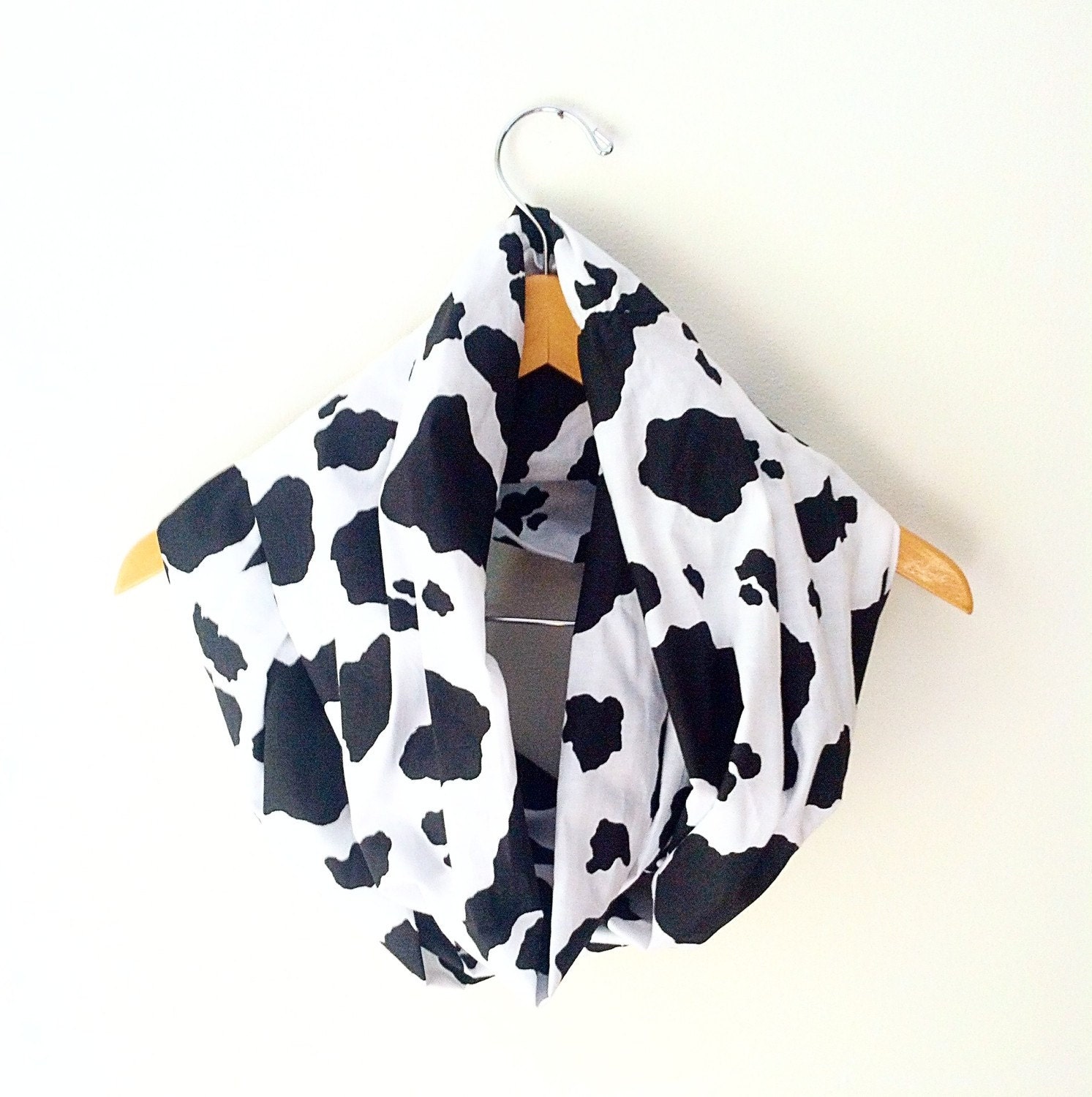 Cow Print Infinity Scarf Ready to Ship Cow Scarf Cow Print