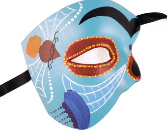 Day of the Dead Skull Mask, Dia de los Muertos Mask, Masquerade Mask for Festivals, Weddings and Costumes