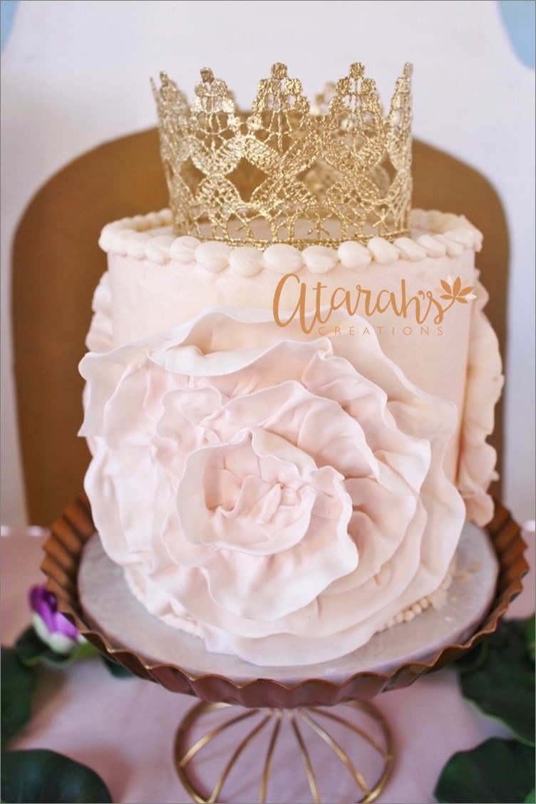 Gold crown Cake topper / Crown Cake Topper / Cake Topper Photo