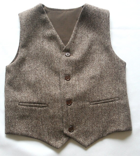 Wool Herringbone Brown / 1920