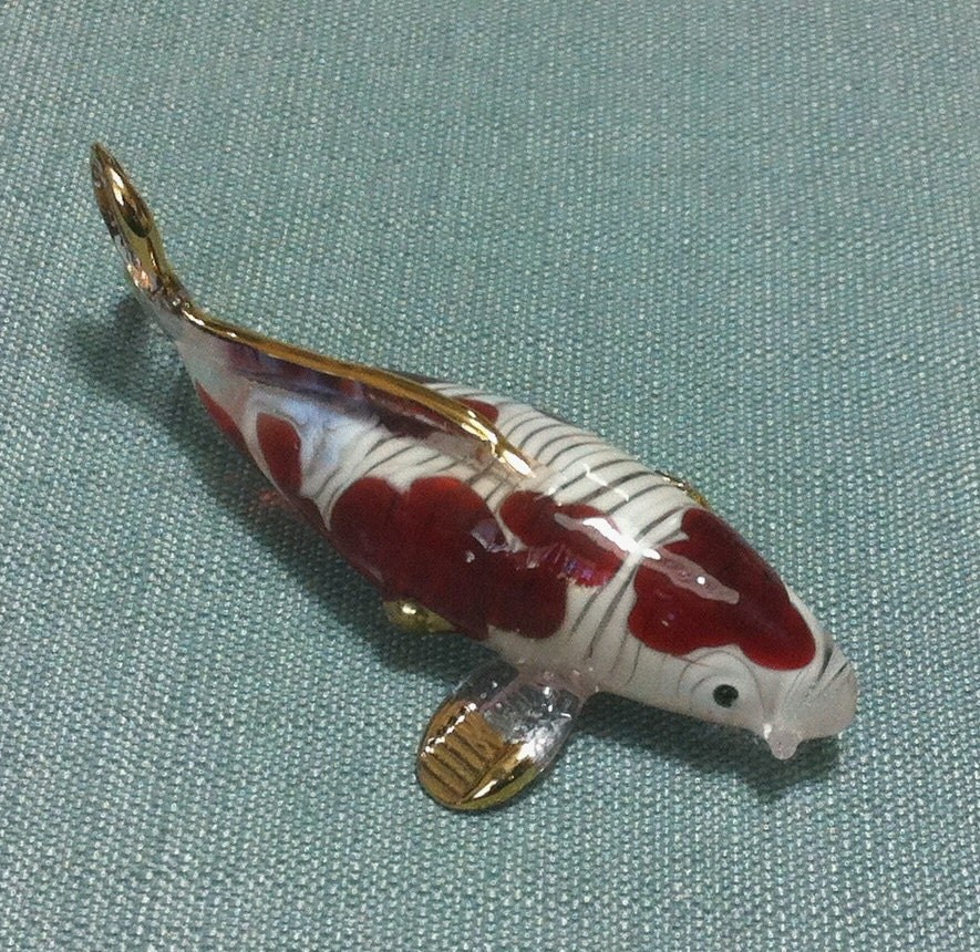 blown glass koi fish