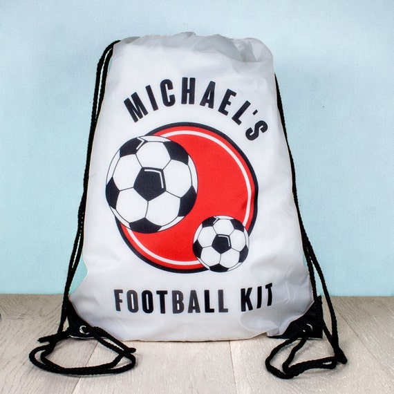 Personalized Kids Soccer Bag Drawstring Bag Child's