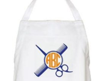 Hairstylist Apron - Cosmetology Apron - Barber Apron - Monogrammed Aprons for Stylists - The Applewood Lane