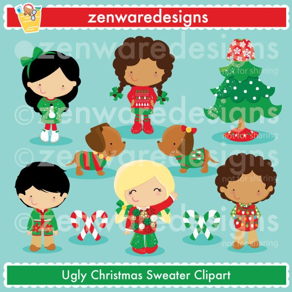 free ugly christmas sweater clipart - photo #29