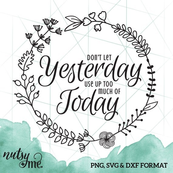 Download SVG Quote - Floral Wreath Design Cut File - Files for ...