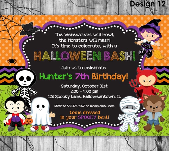 Printable Halloween Invitations For Kids Free 1