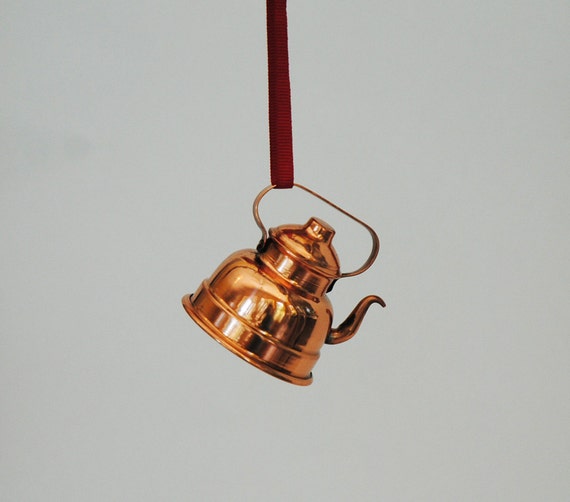 Copper Tea Kettle Ornament