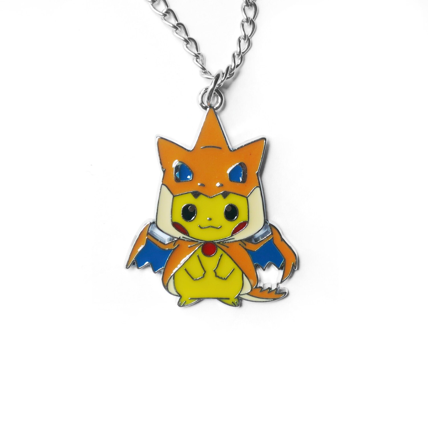 Pikachu charizard cosplay pokemon necklace by charmingsushi