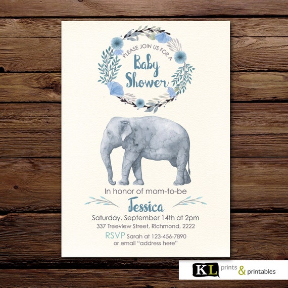Boy Baby Shower Invitation baby shower Invites boy baby