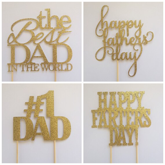 Fathers Day Cake Topper Best Dad Ever Cake Topper Dad Cake