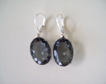 Sterling Silver Earrings - Dove Gray