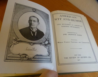 Antiquarian (1907) Book; 'American Wit and Humor' by 100 American Humorists