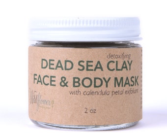 Face Mask // Dead Sea Clay Detoxifying Mask // Calendula