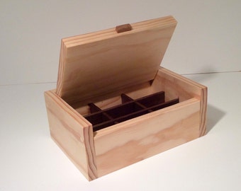 A Hand Crafted Wooden Jewelry Box, Valet Box, Keepsake Box