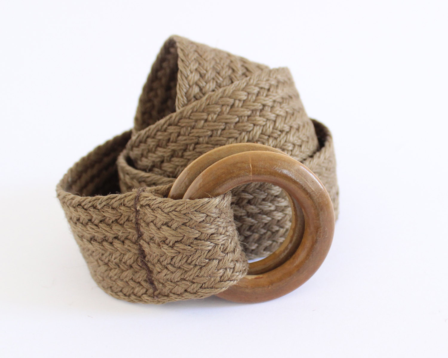 vegan boho vintage belt/ wide woven cotton belt/ natural linen