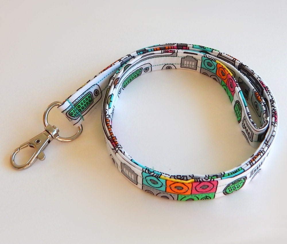 Tech Lanyard / Computer Keychain / Cute Lanyards / Key Lanyard