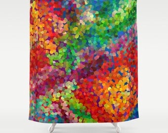 Colorful Shower Curtain Colorful Shower Curtain