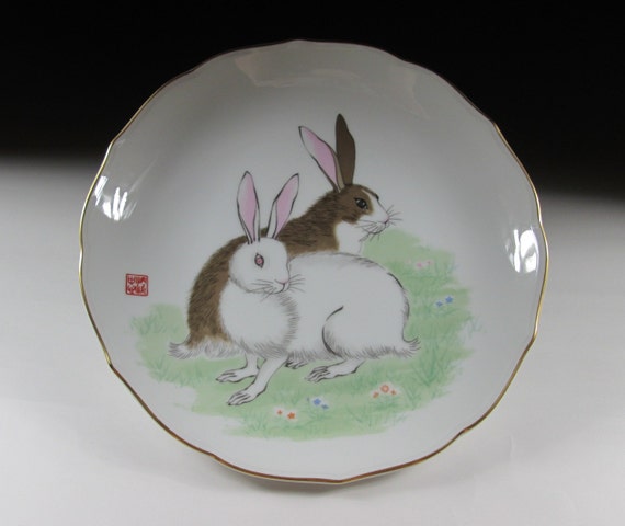 Fukagawa Porcelain Year of the Rabbit Plate