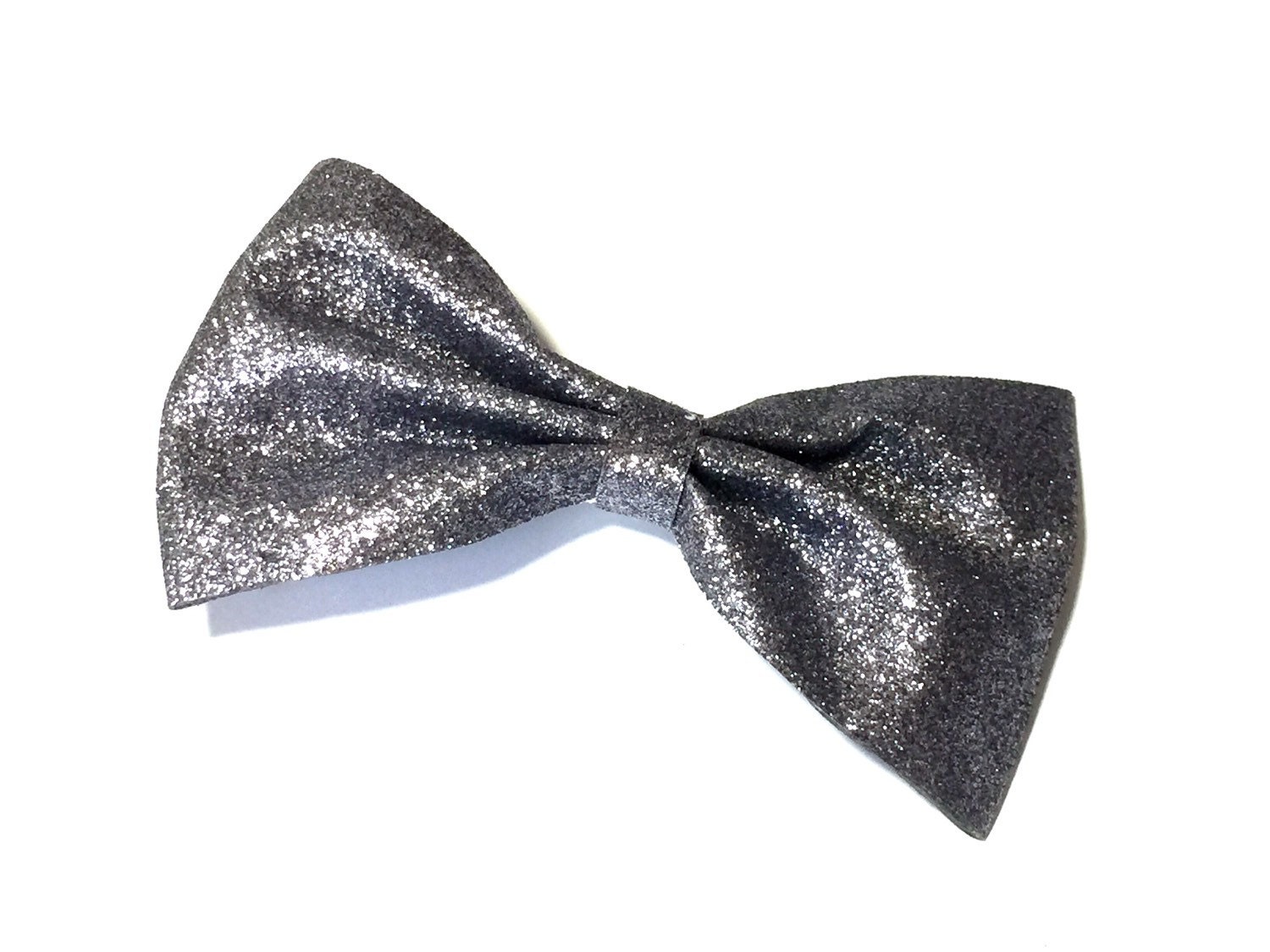 dark silver glitter hair bow large 5 inch sparkle hair bow dark silver glitter hair bow large 5 inch sparkle hair bow