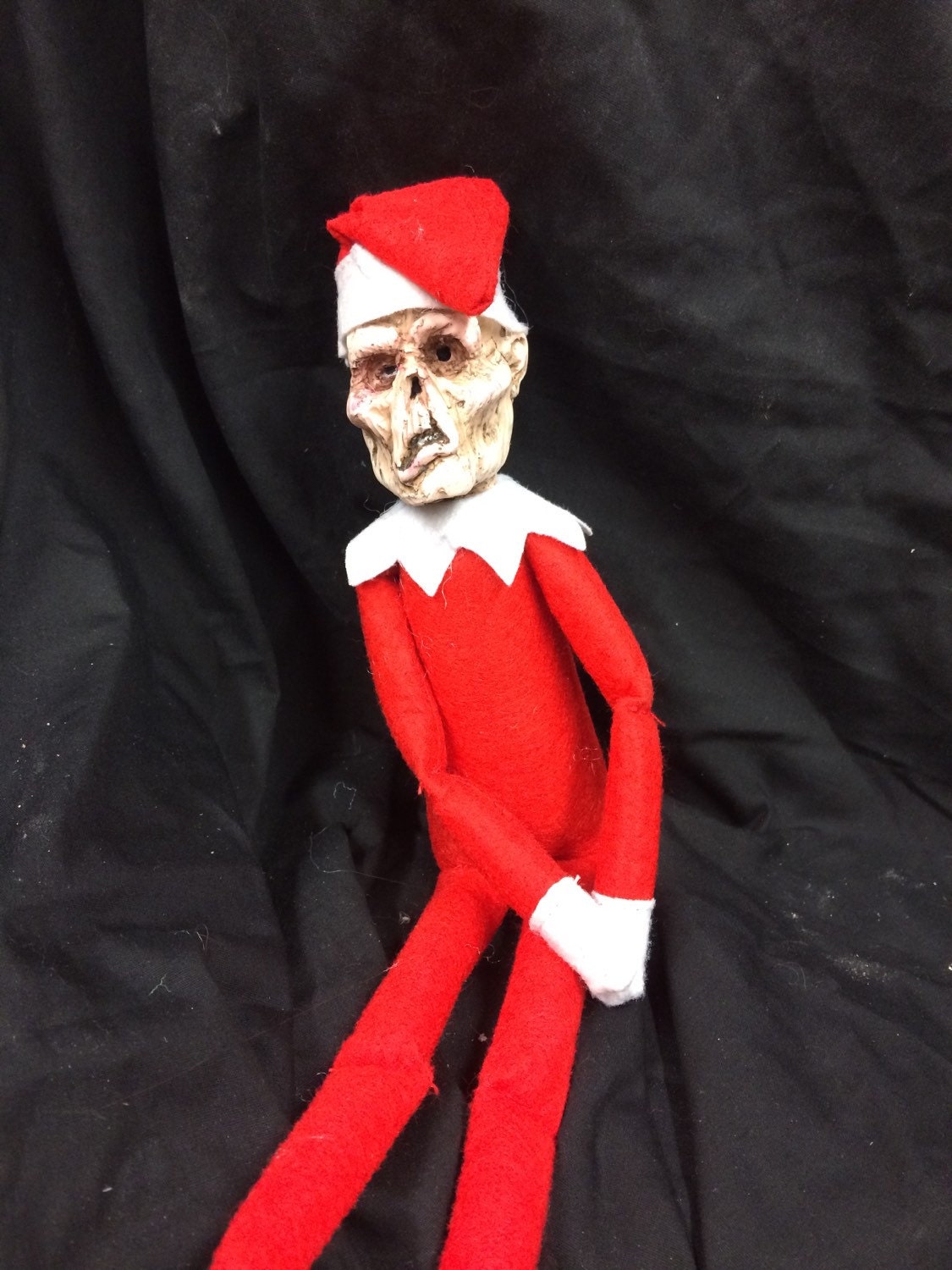 Zombie Elf doll an alternative elf for your shelf