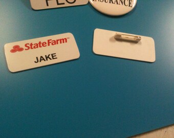 Jake State Farm Costume Badge