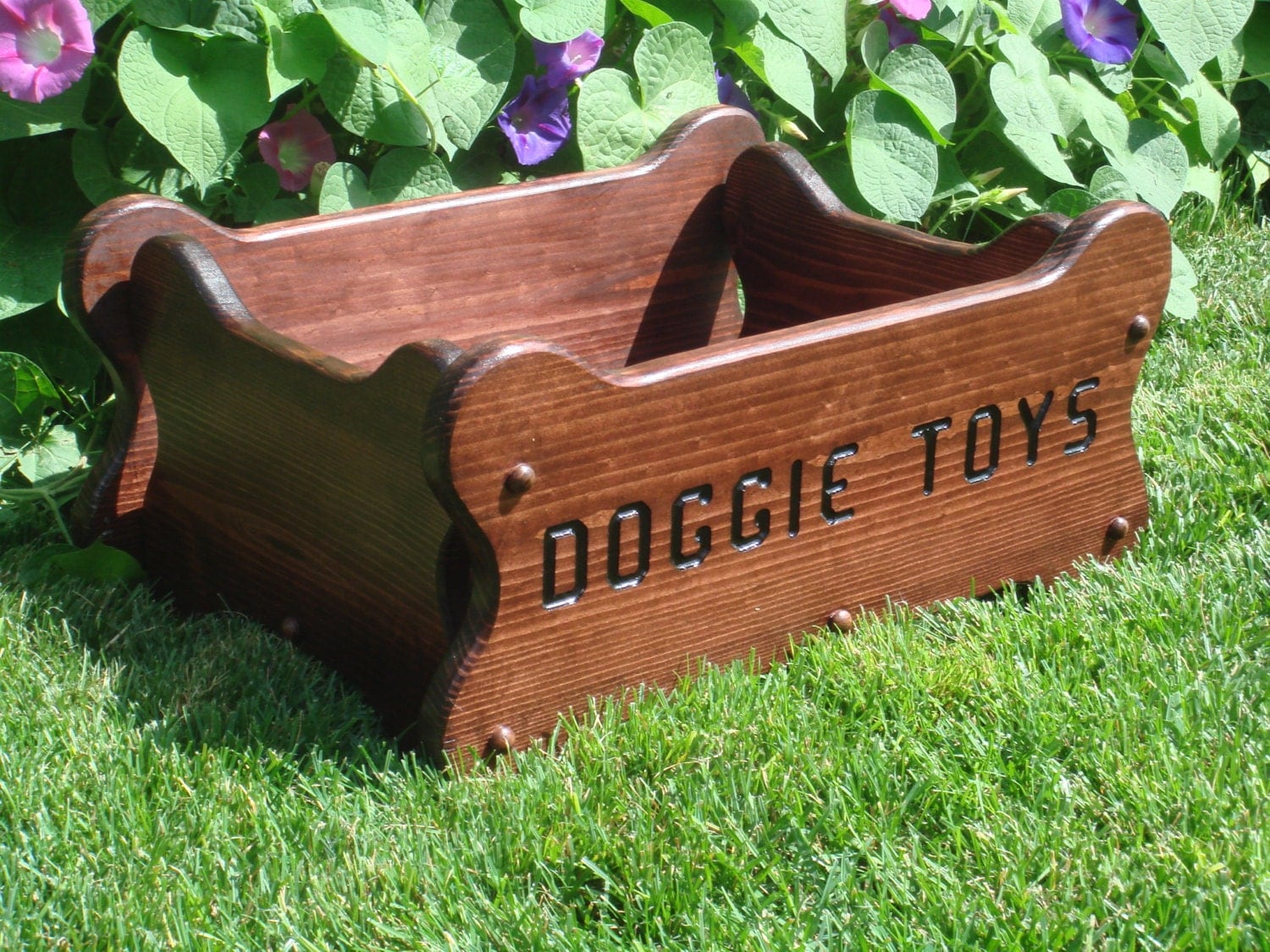 Dog Toy Box Personalized Dog Toy Box Wood by 