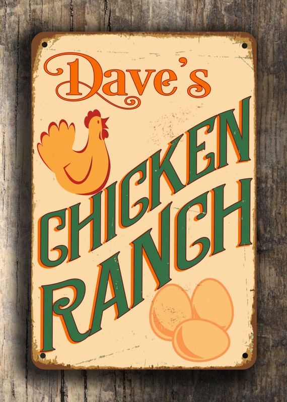 CUSTOM CHICKEN COOP Sign Personalized Chicken by 