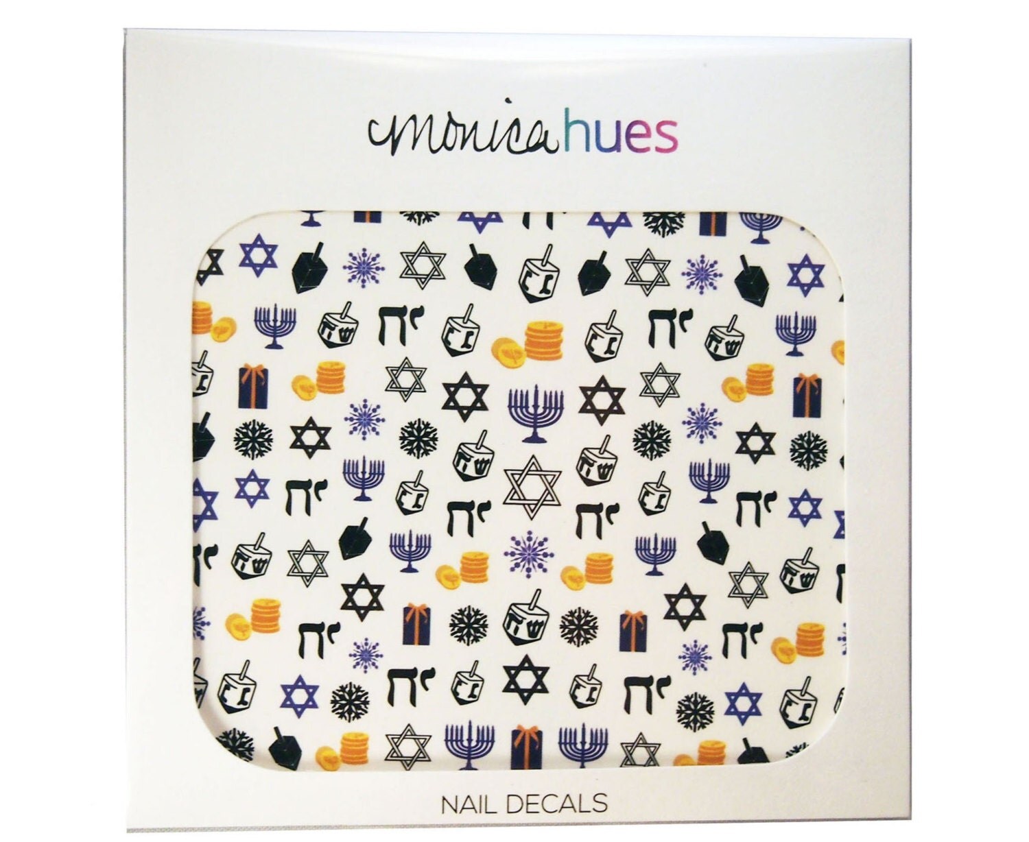 Hanukkah nail decals