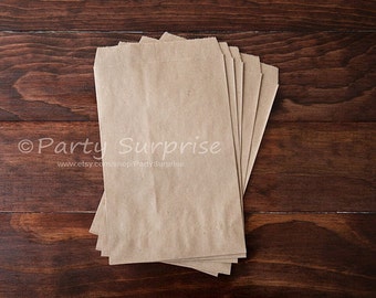 35 Kraft paper Bags, Kraft bags, Kraft favor bags, Kraft lunch bags, Kraft candy bags