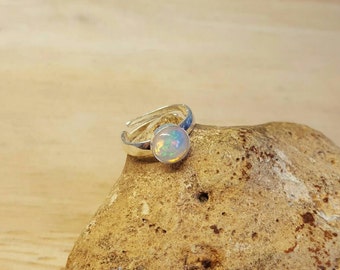 Medium Gumball Pink Opal Ring main image 0