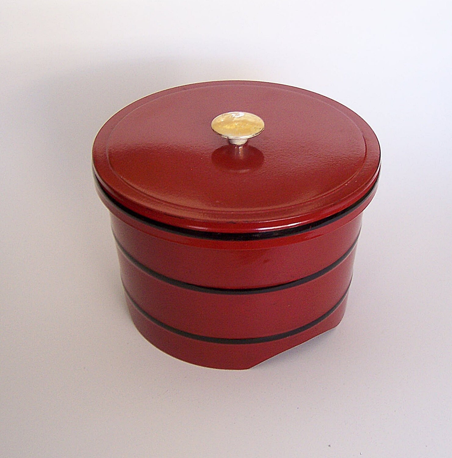 Retro Ice Bucket Red Lacquer Haute Juice