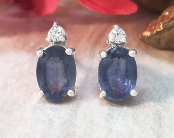 sapphire studs