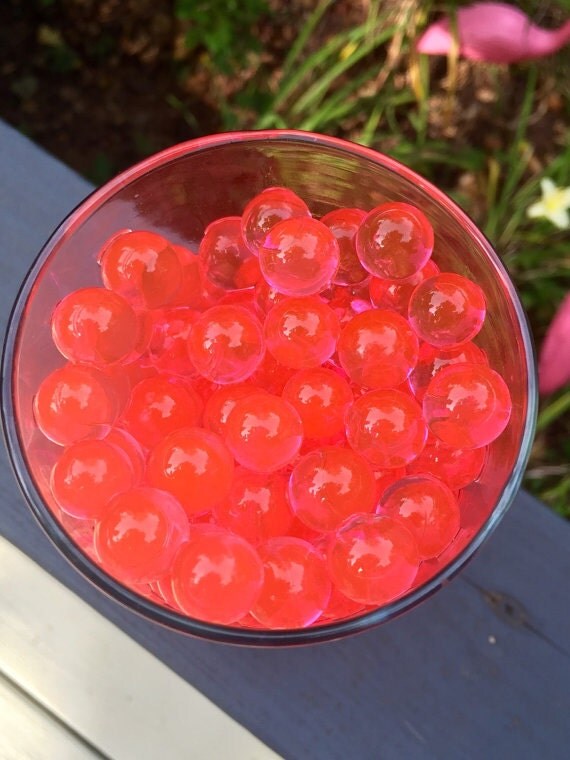 20 grams Coral Red Water Beads FAST & FREE SHIPPING Magic