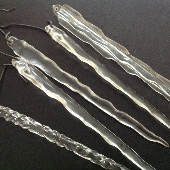 Vintage collection clear plastic icicle Christmas tree