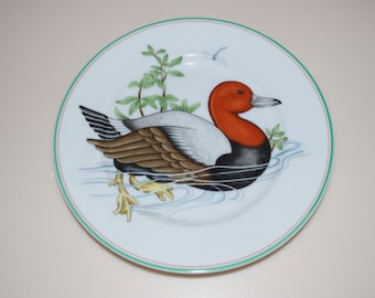 Fitz & Floyd Canard Sauvage Duck Dessert Salad Plate Dish 1980 7.5"