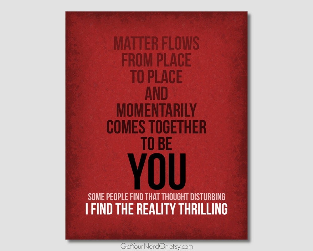 Inspirational Quote Science Nerd Poster Quote Prints