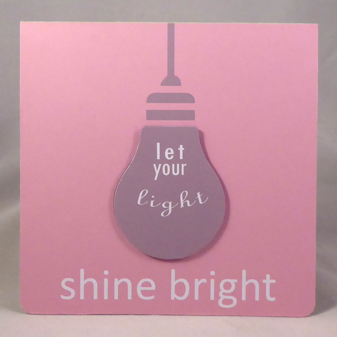 Let your light shine bright makeforgood greeting card