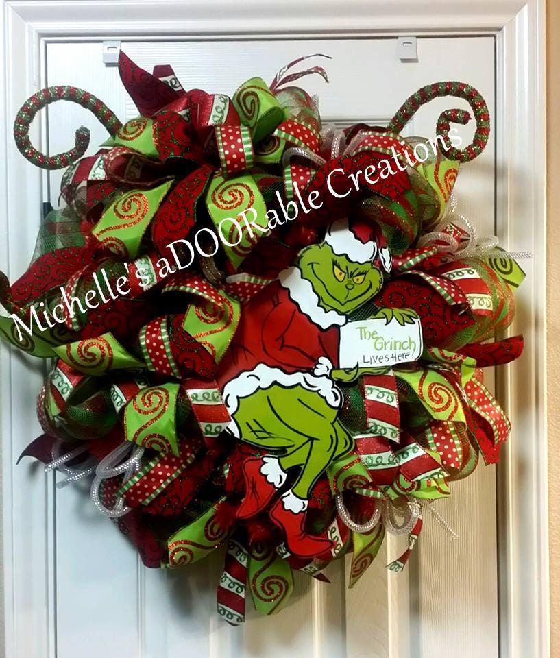 Grinch Wreath Christmas Grinch Wreath Grinch Christmas