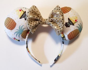 Tiki Room Pineapple Dole Whip Mouse Ears