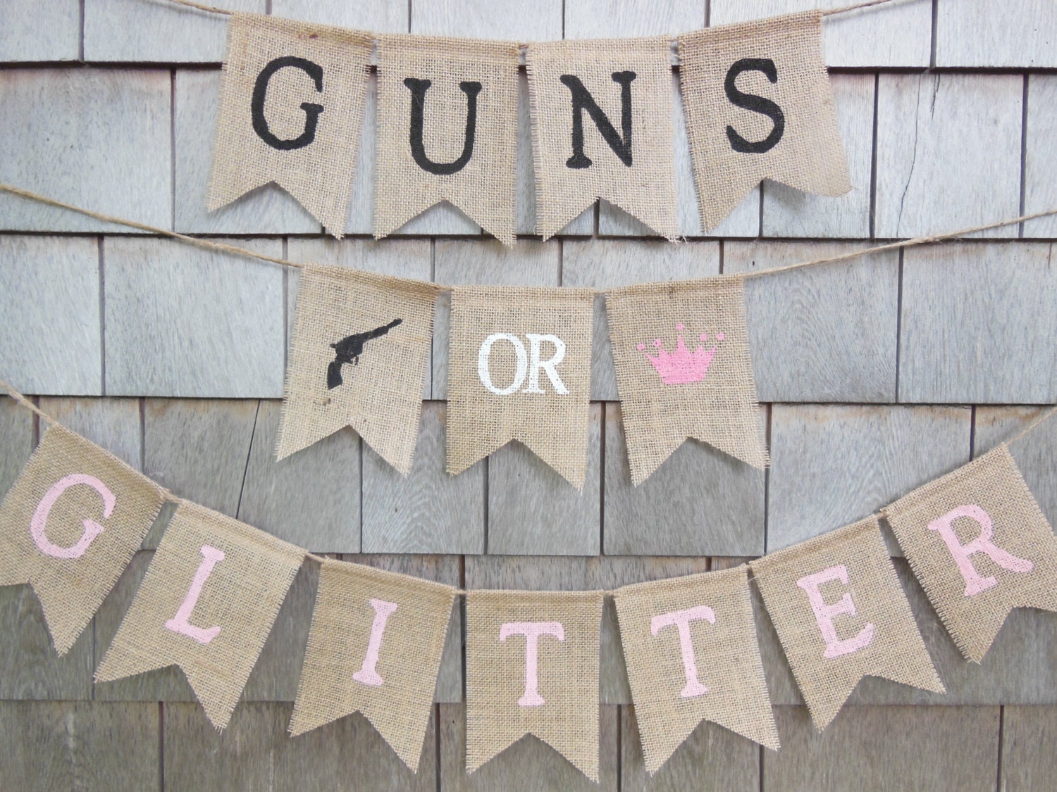 Guns or Glitter Gender Reveal Guns or by IchabodsImagination